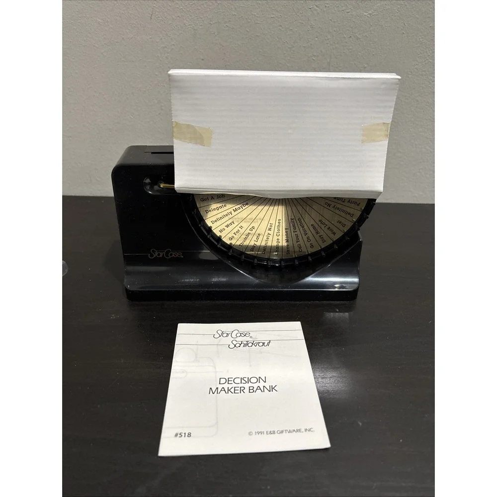 Star Case Decision Maker Bank 1991 New No Box Made In Macao